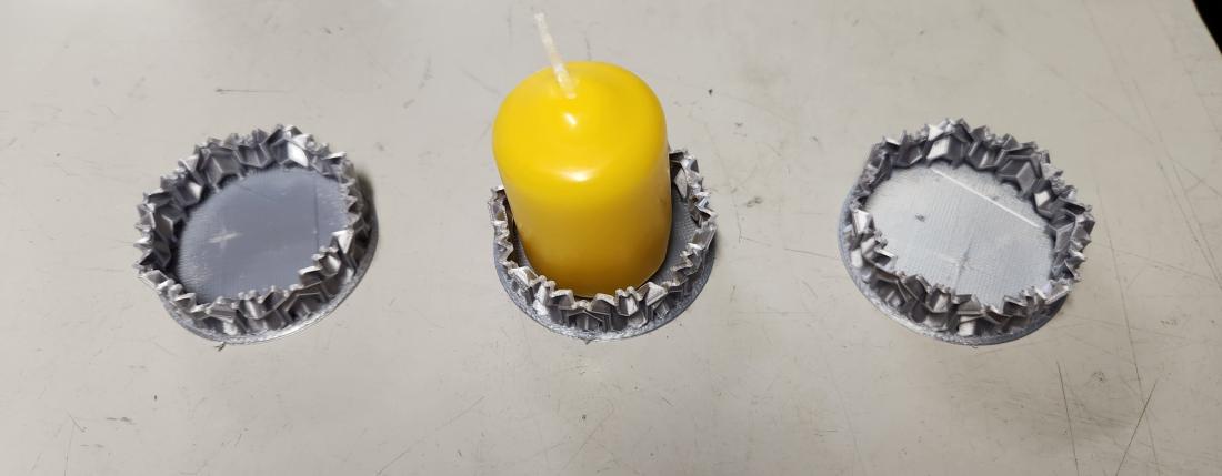 Decoration coupelle pour bougie