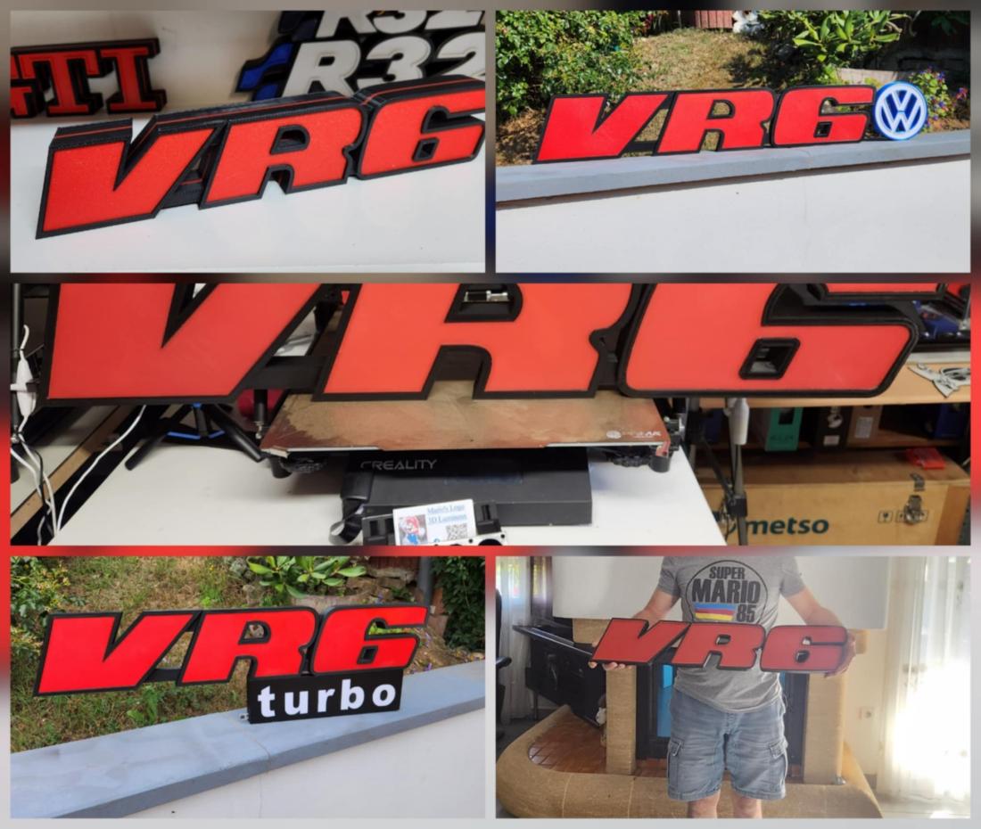 Logo VR6 Golf Volkswagen