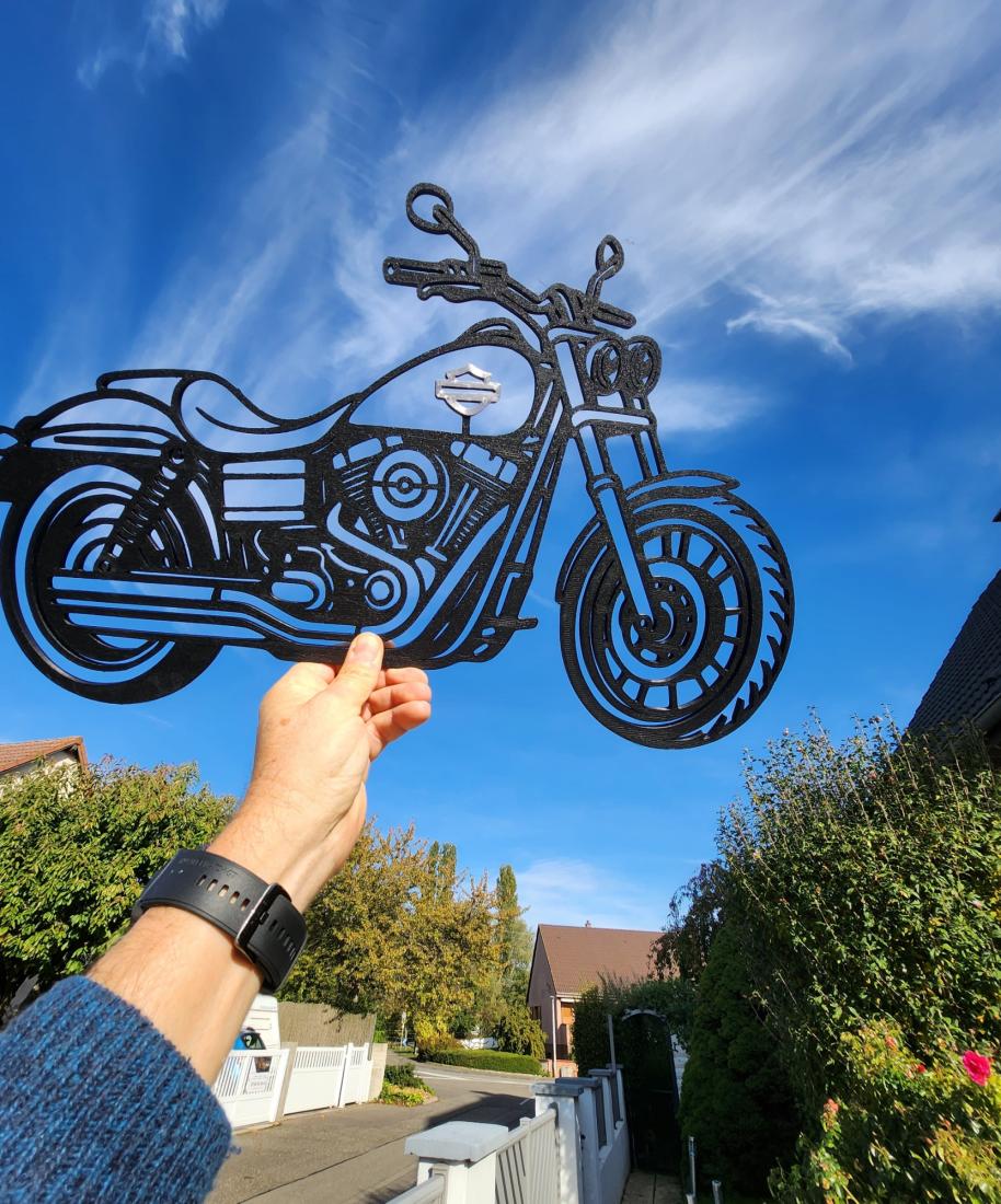 Wall Art Moto Harley Davidson Dyna Fat Bob