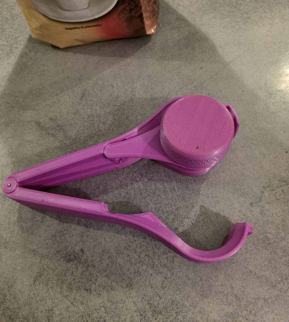 Pince Clip Sachet Café