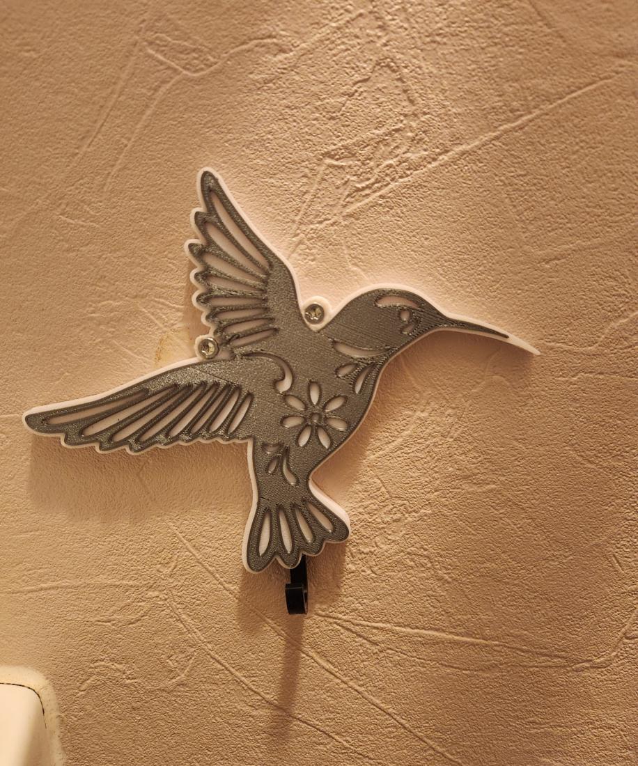 Support pour clé , torchons ou autre Colibris