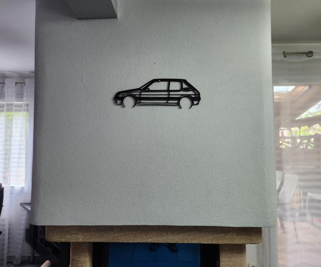 Wall Art 205 GTI Peugeot Modèle A