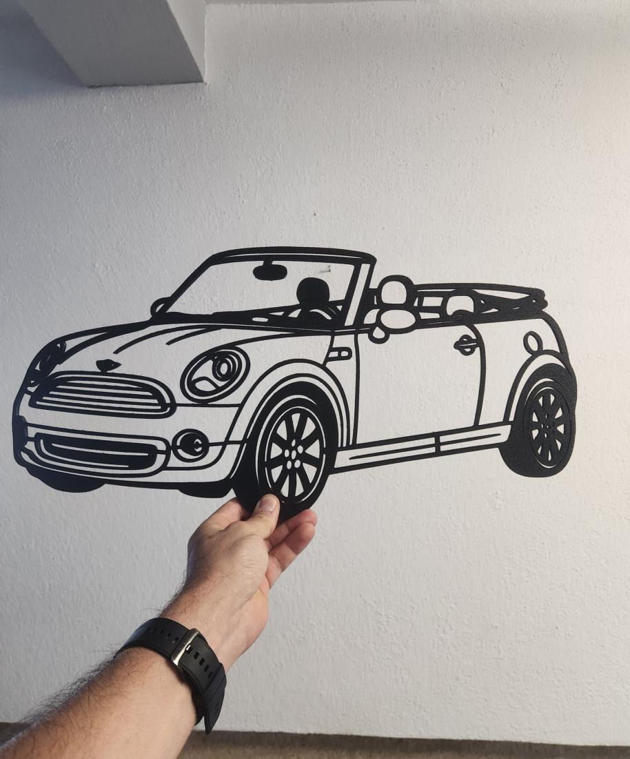 Wall Art Austin Mini Cabrio