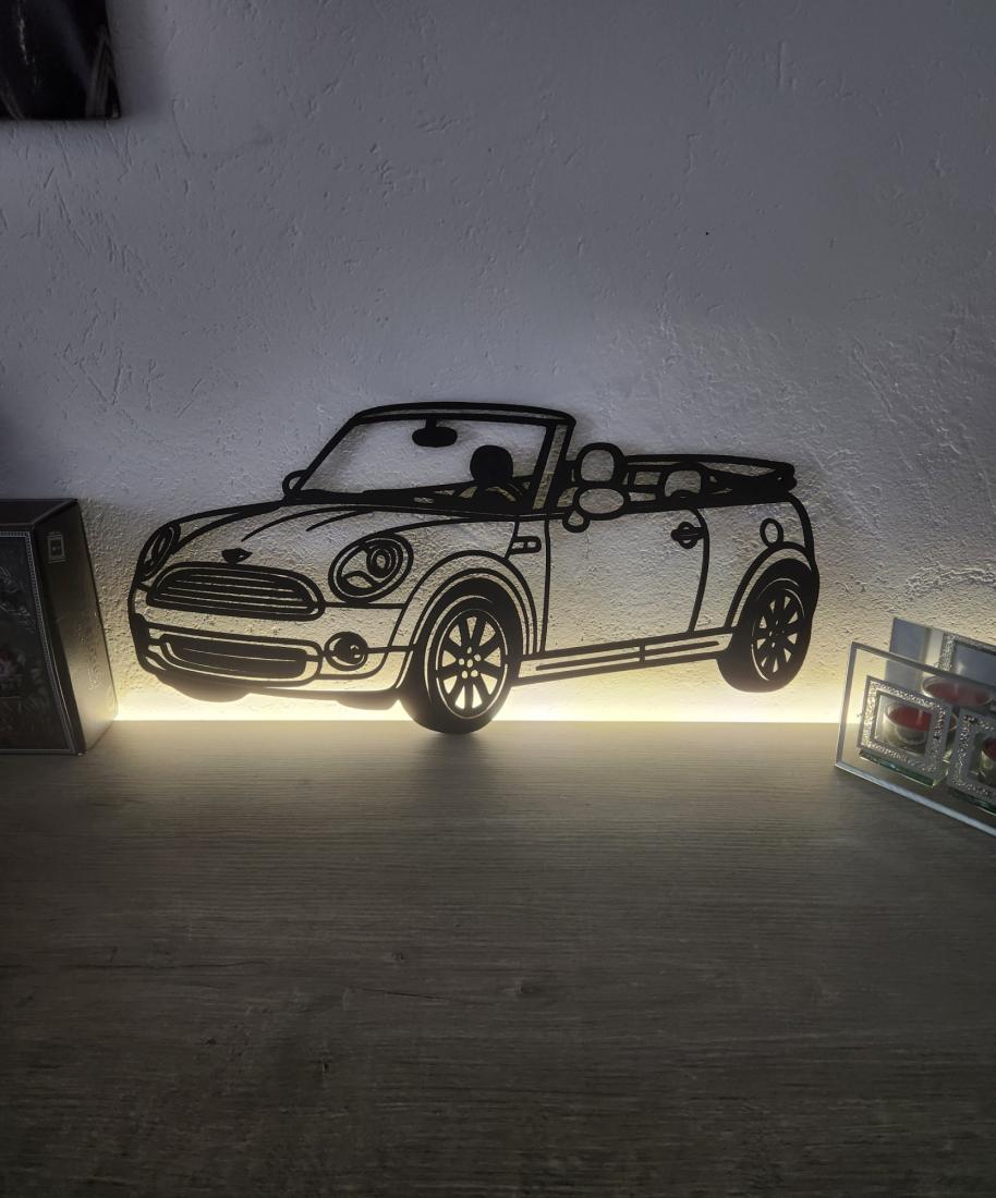 Wall Art Austin Mini Cabrio Cooper