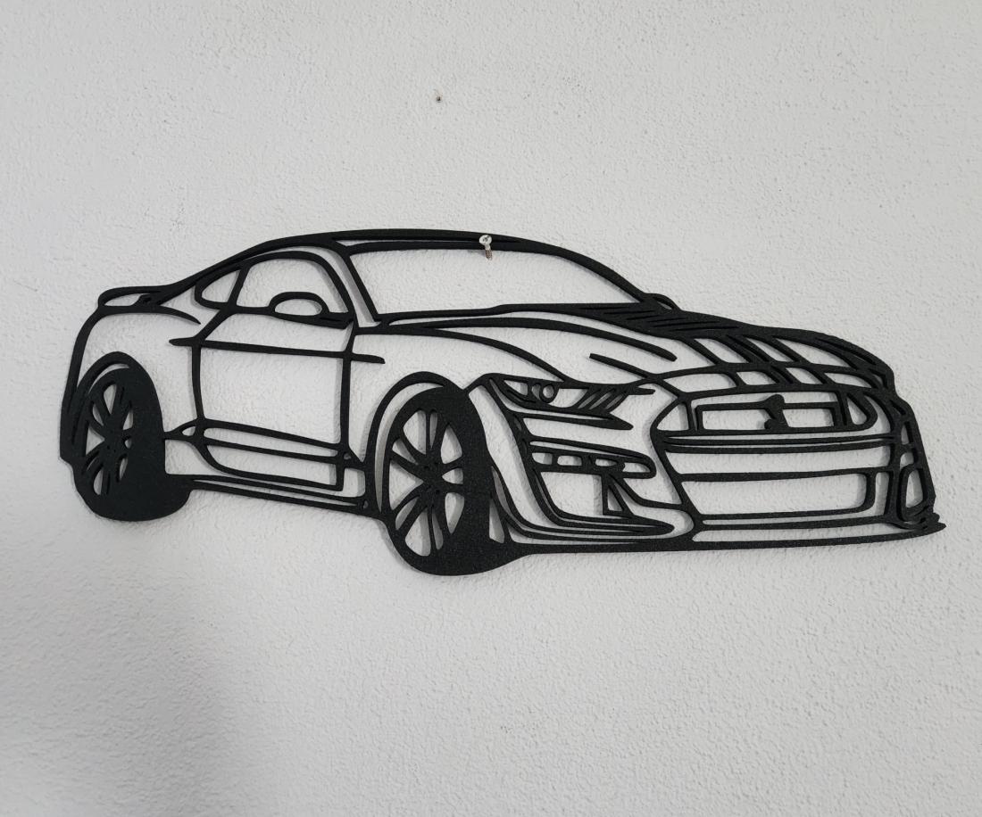 Wall Art Ford Mustang Face modèle A