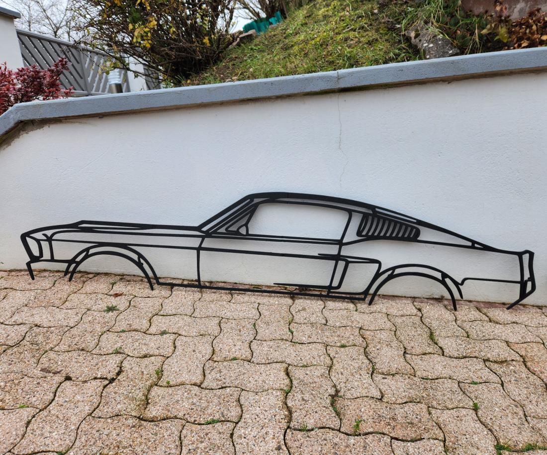 Wall Art Ford Mustang fasback