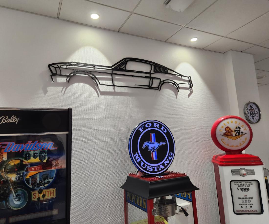 Wall Art Ford Mustang fasback